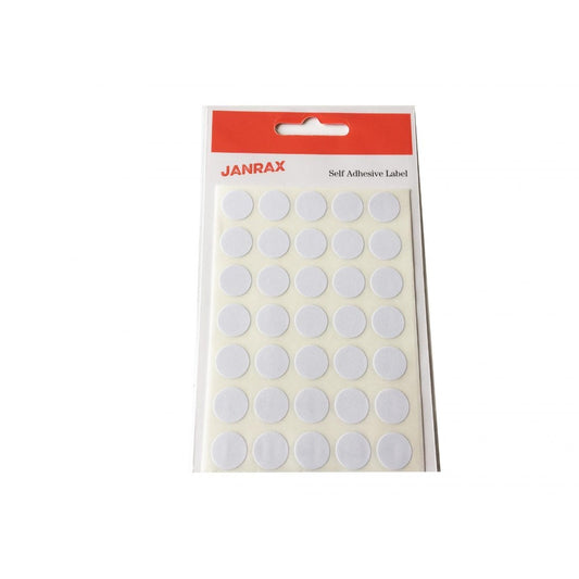 Pack of 280 White 13mm Round Labels - Send 2 Packs