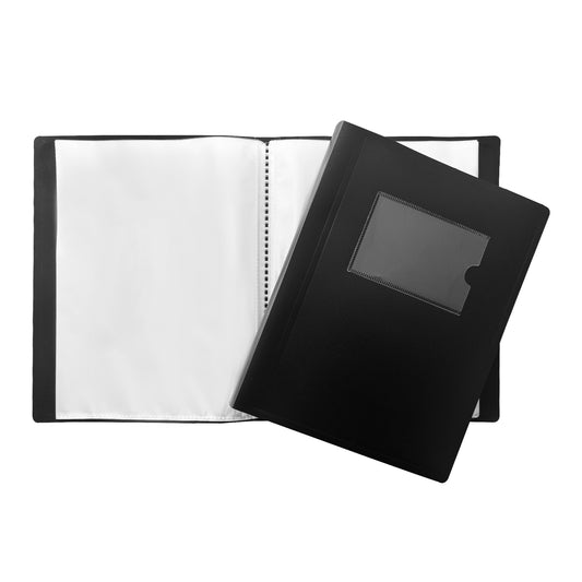 A5 Black Flexible Cover 100 Pocket Display Book