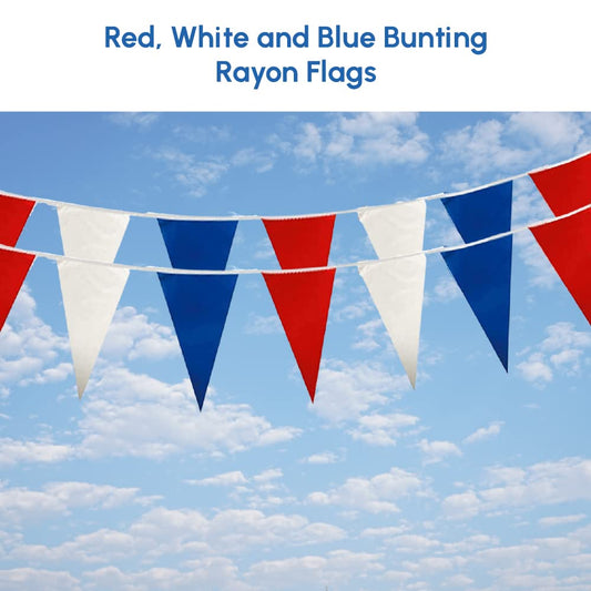 F63004 Red White and Blue 7m Bunting