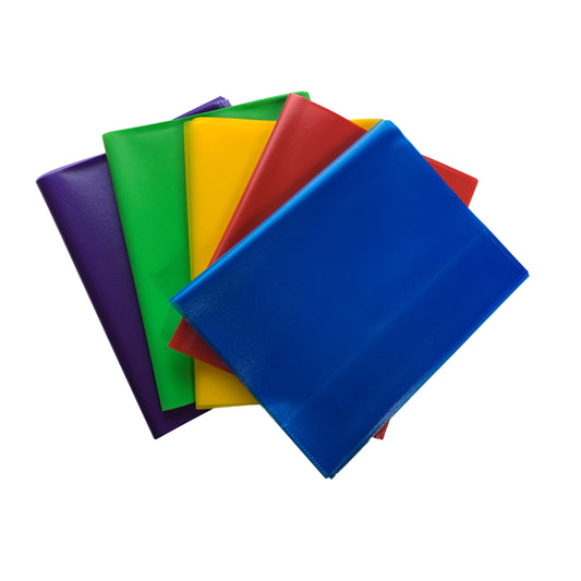 Pack of 10 9x7" Frosted Blue Exercise Book Covers