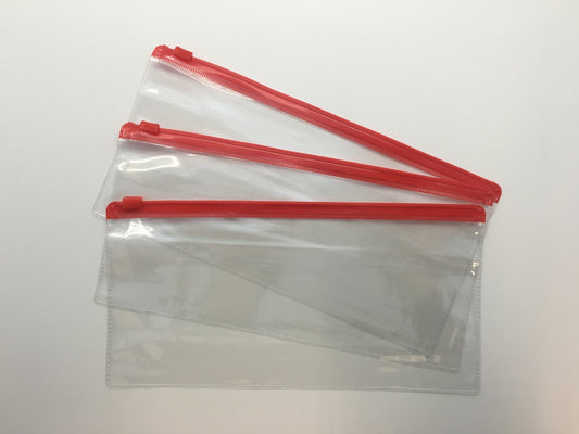 Pack of 12 DL Red Zip Zippy Bags - Janrax 708513