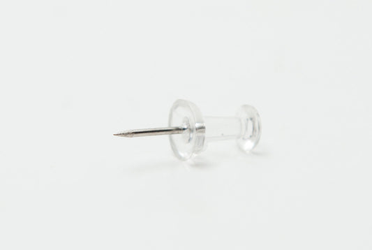 Pack of 500 Janrax Clear Transparent Push Pins