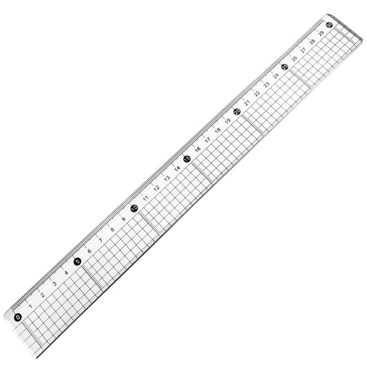 30cm Acrylic Cutting Ruler with Steel Edge