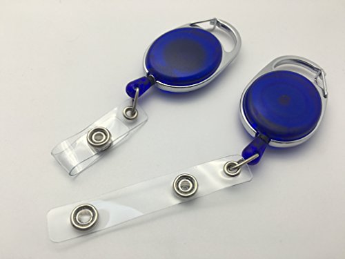Blue Key Reel ID Card Badge Holder