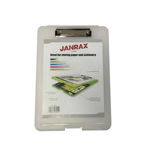 A4 Clear Clipboard Box File - Storage Filing Case