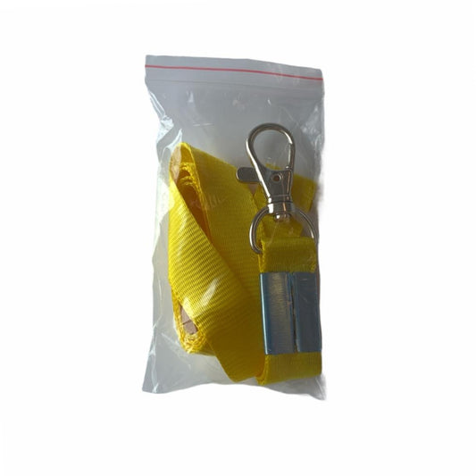 Box of 50 Yellow Lanyards with Swivel Clasp Hook Clip 88cm