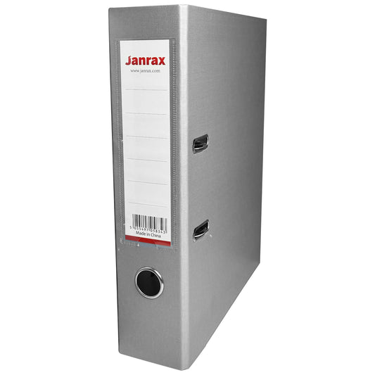 A4 Grey Paperbacked Lever Arch File by Janrax