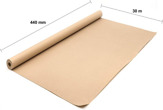 HBMX1877 Pack of 2 Imitation Kraft Roll 440mm x 30m