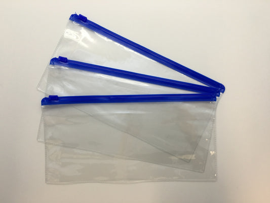 Pack of 12 DL Blue Zip Zippy Bags