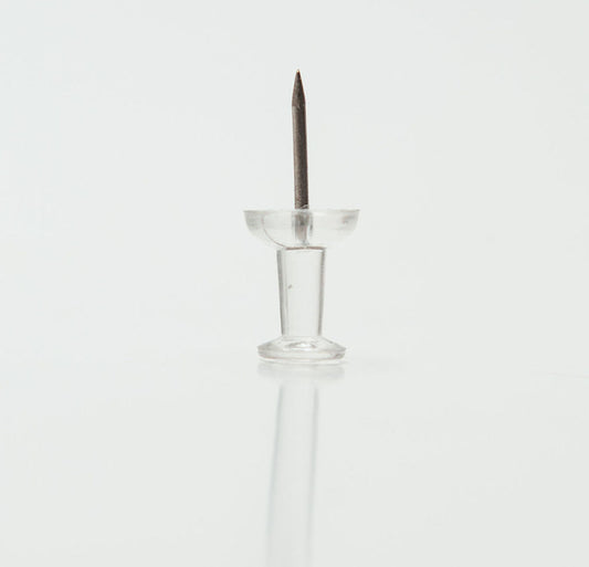 Pack of 500 Janrax Clear Transparent Push Pins