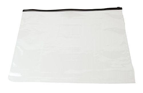 Pack of 12 A4 Black Zip Zippy Bags