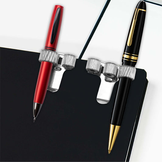 Single Metal Pen Holder With Pocket Clip