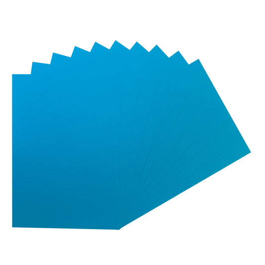 Pack of 50 A5 Blue Coloured Card 160gsm Sheets