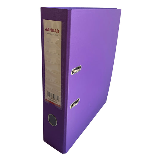 A4 Purple Paperbacked Lever Arch File by Janrax