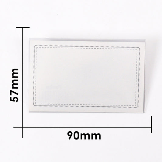 Pack of 50 Name Badge 90x57mm with Clip and Safety Pin