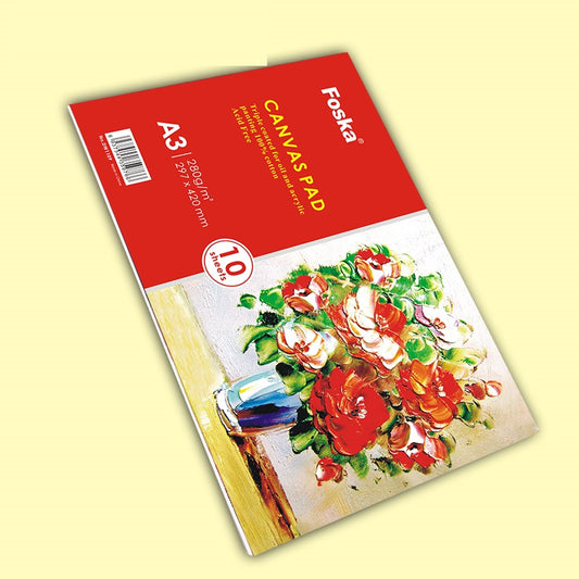 A3 10 Sheets Canvas Pad