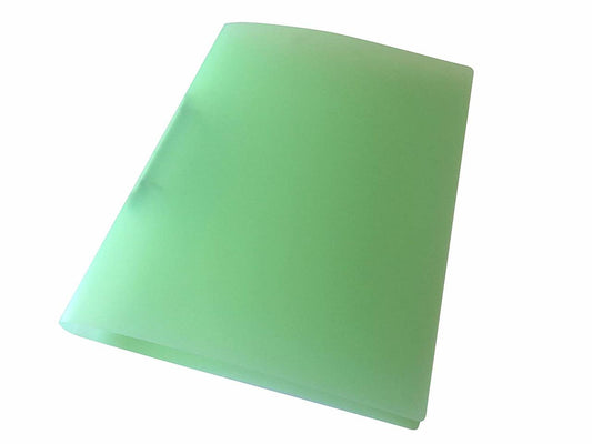 A4 Slim Green Translucent Ringbinder
