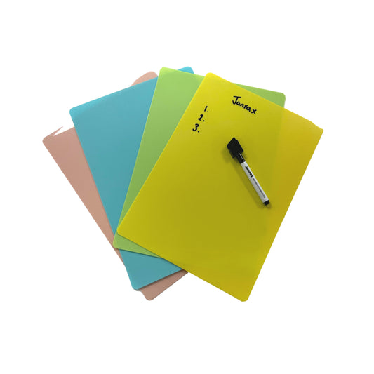 Pack of 12 Pink Coloured A5 Whiteboards