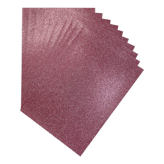 Pack of 10 A4 Purple Coloured Glitter Card 230gsm Sheets