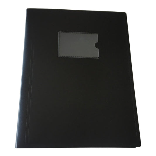 A4 Black Flexible Cover 80 Pocket Display Book
