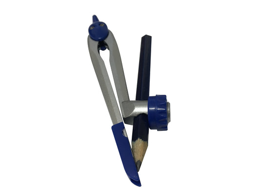 Janrax Metal Safety Slide Adjustable Compass with Pencil