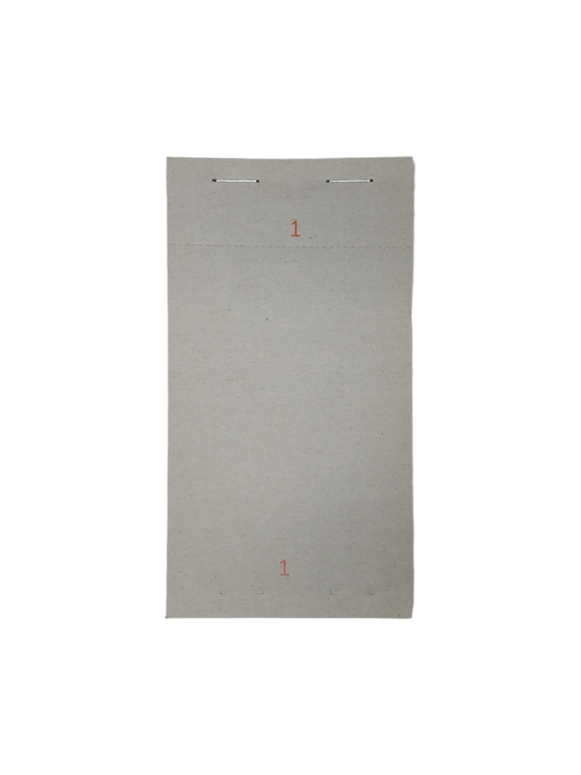 Pack of 10 76mm x 140mm Plain White Numbered Service Pads