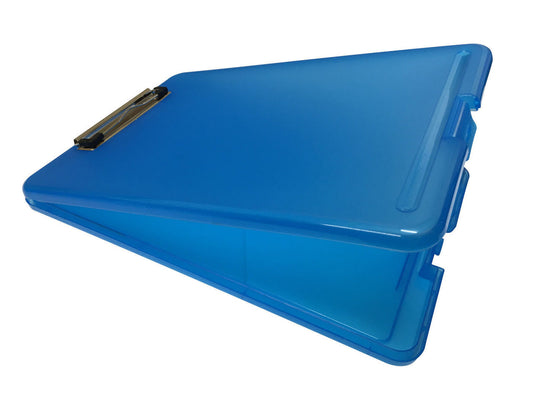 A4 Blue Clipboard Box File - Storage Filing Case