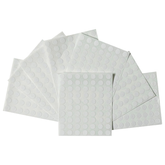 Pack of 560 White 8mm Round Labels - Stickers