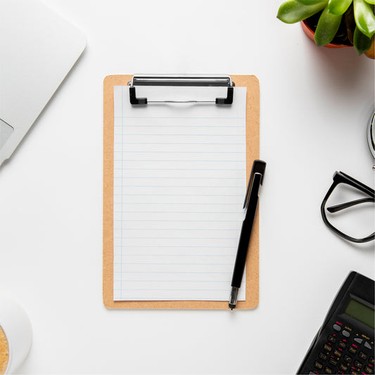 A5 Quality Wooden Clipboard with Hanging Hole