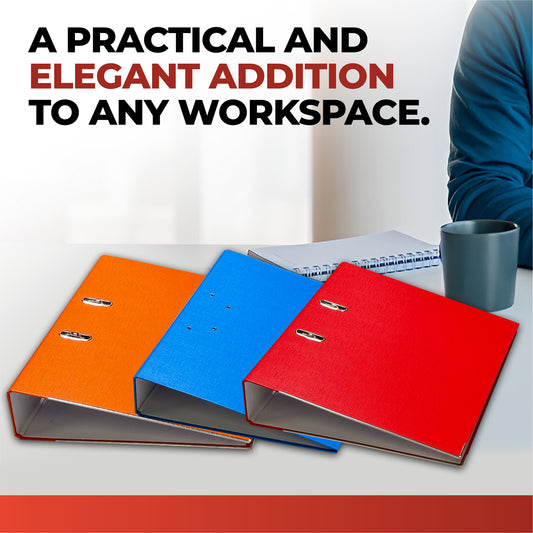A4 Red Paperbacked Lever Arch File by Janrax