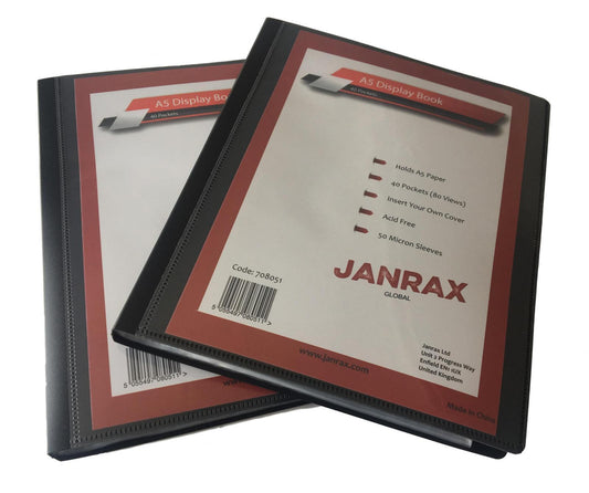 Janrax A5 Presentation Display Book 40 Pockets (80 Views)
