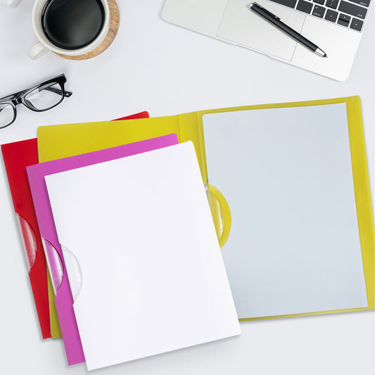 A4 Pink Swing Clip Folder Document File