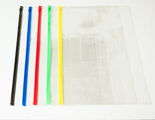 Pack of 12 A4 Yellow Zip Zippy Bags - Janrax 708531