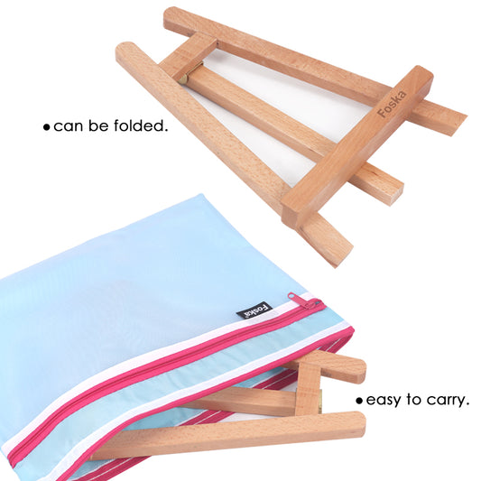 Art Beech Wood Table Top Painting Stand Display Tripod Easel 19 x 23.3 x 24cm