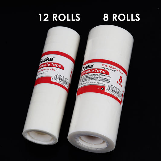 Pack of 8 Invisible Tapes 18mm x 33m 