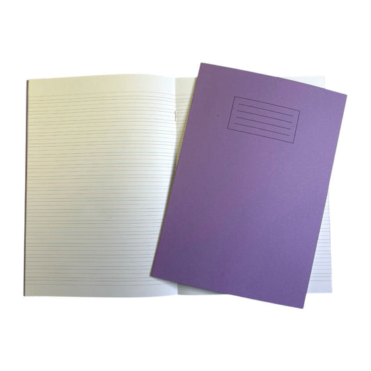 Janrax A4 Purple 40 Page Handwriting Book Exercise Book WF Paper with 225gsm Manilla Cover