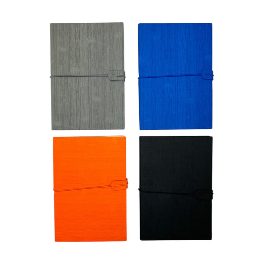 Single A5 96 Sheets Ruled PU Leather Soft Cover Notebook with Rope Closure