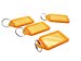 Pack of 100 Small Orange Identity Tag Key Rings