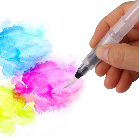 Pack of 12 Washable Water Colour Brush Tip Pens