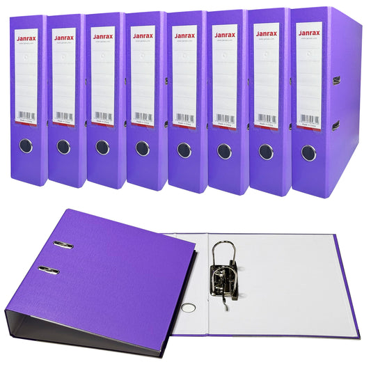 A4 Purple Paperbacked Lever Arch File by Janrax