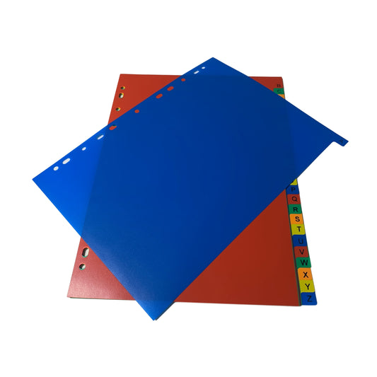 A4 A-Z 26 Part Polypropylene Dividers with Reinforced Index Cover