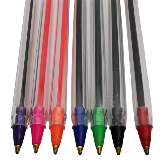 Box of 50 Purple Ballpoint Pens Smooth Glide by Janrax