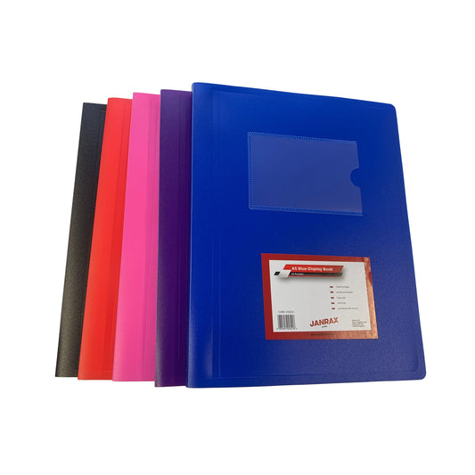 A5 Pink Flexible Cover 40 Pocket Display Book
