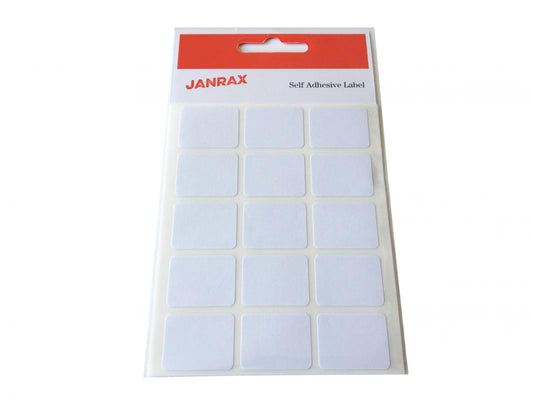 Pack of 120 White 19x25mm Rectangular Labels - Send 2 Pack 