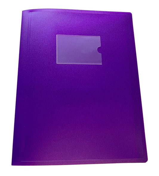 A4 Purple Flexible Cover 10 Pocket Display Book