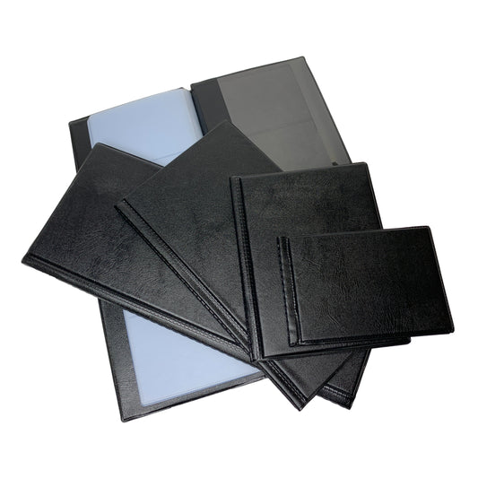 80 Pocket Black Name Business Card Holder by Janrax