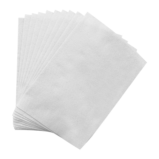 Pack of 10 A4 White Coloured Felt 180gsm Sheets